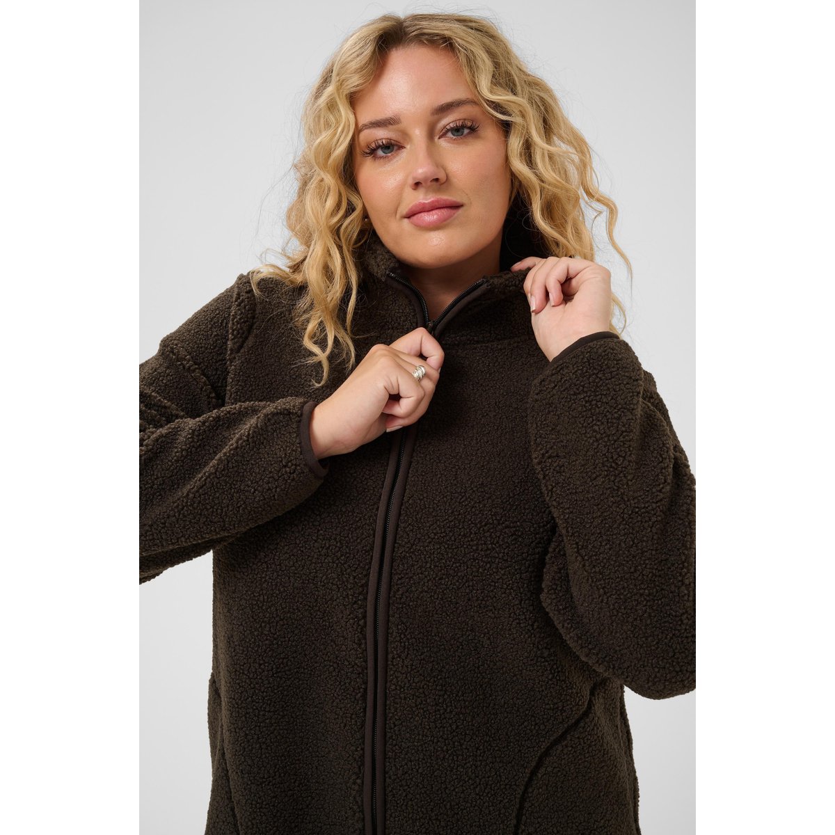 Manteau marron major brown, KAFFE CURVE