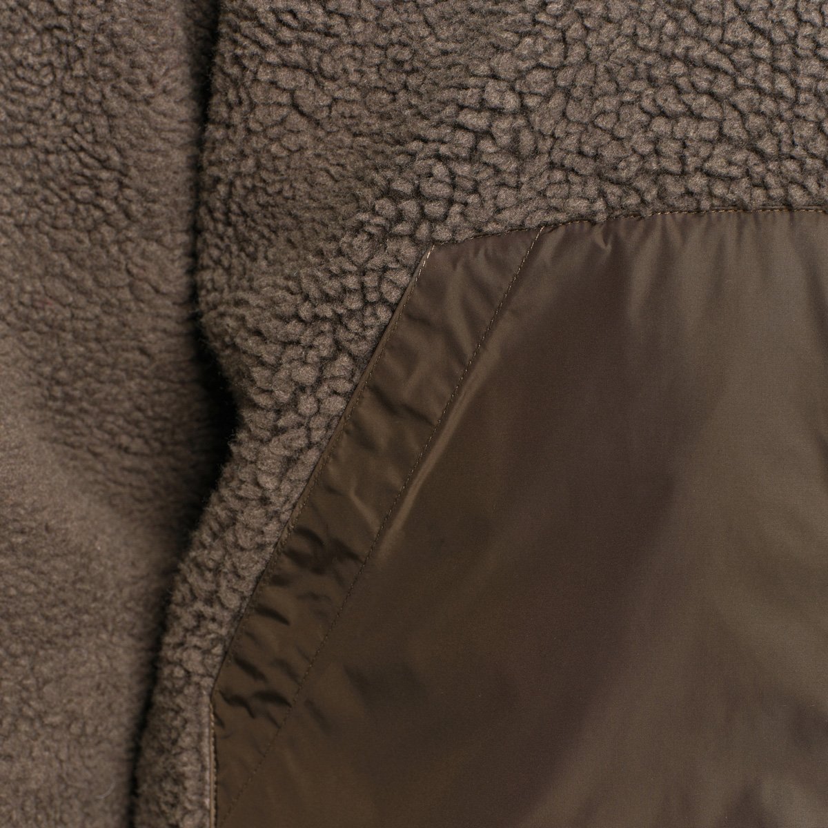 Blouson bomber sherpa détails contrastants zippé bois, AIGLE