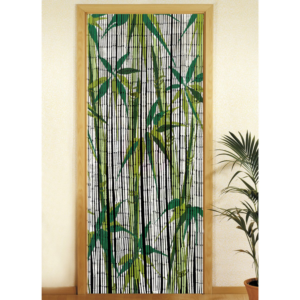 Rideau de porte en bambou BAMBOO blanc, WENKO