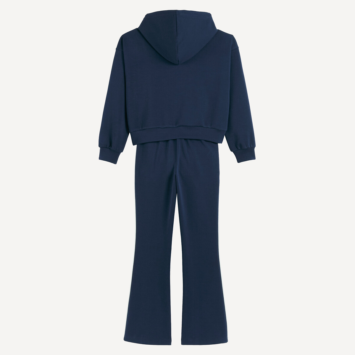 Zip-Up Hoodie and Joggers Outfit navy blue, LA REDOUTE COLLECTIONS