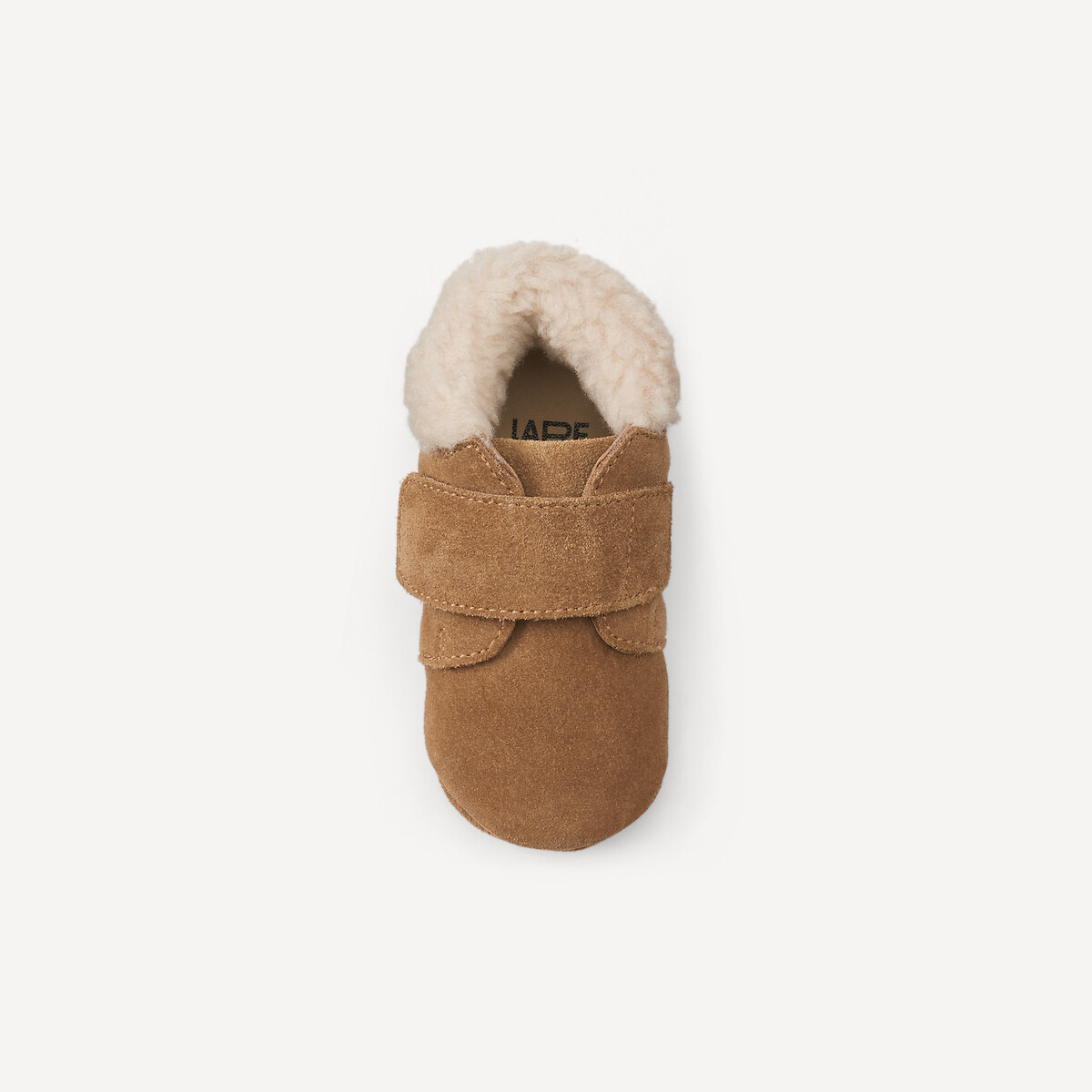 Kids Suede Slippers with Sherpa brown, LA REDOUTE COLLECTIONS