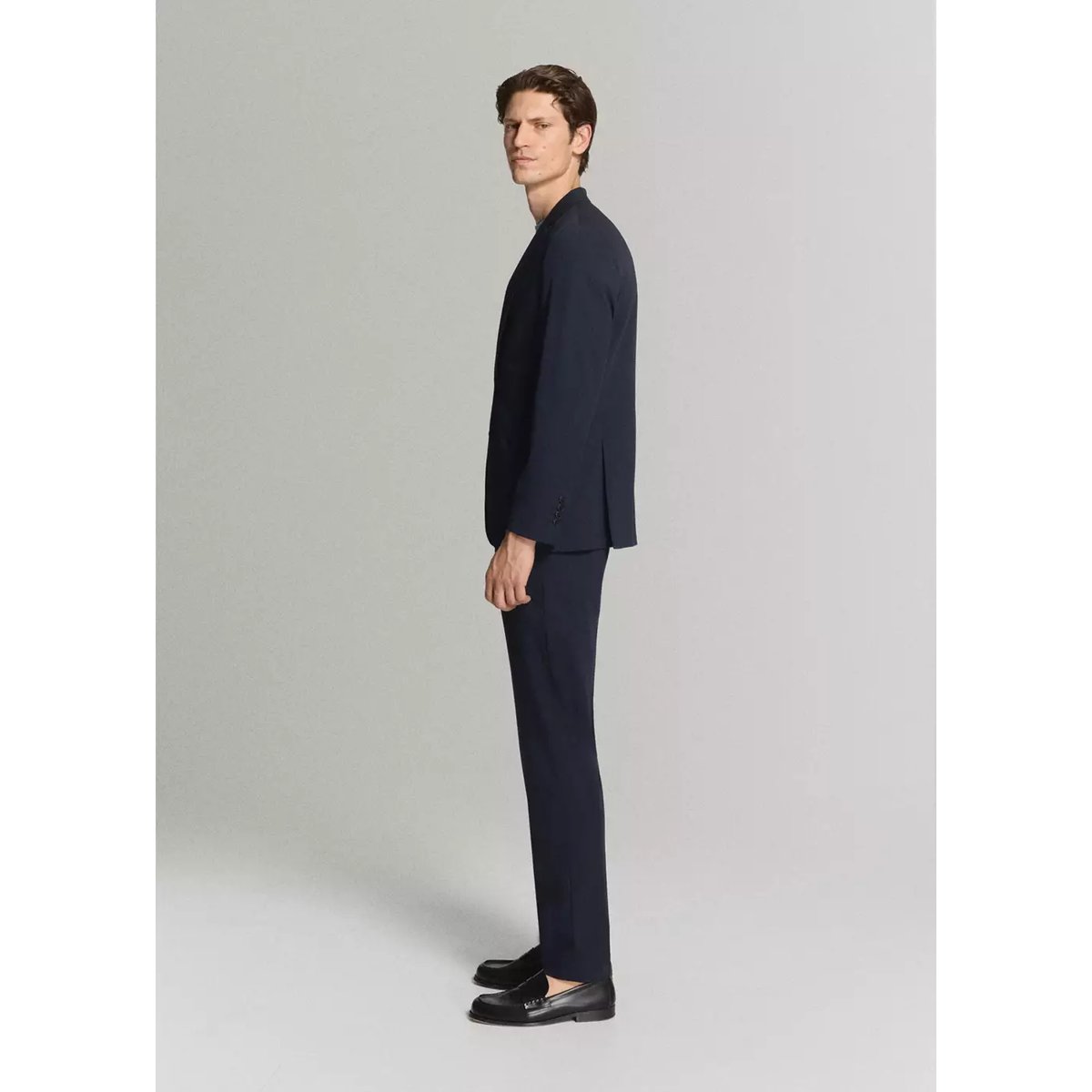 Pantalon costume Parí super slim-fit bleu marine foncé, MANGO MAN