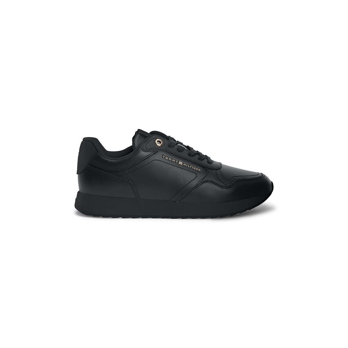 Baskets en cuir RETRO RUNNER noir, TOMMY JEANS