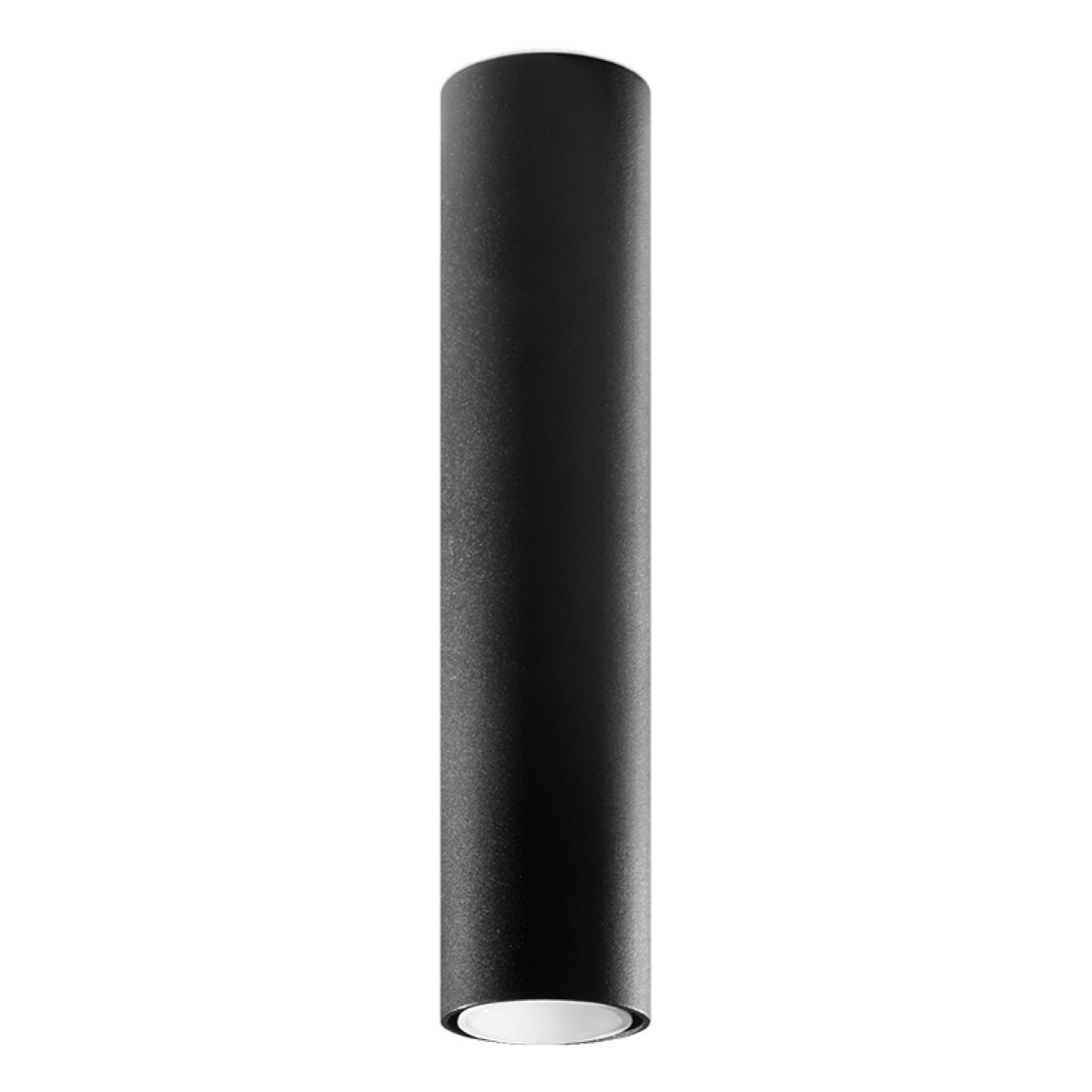 Plafonnier Acier Noir GU10 1 Lagos 40 noir, EDEN
