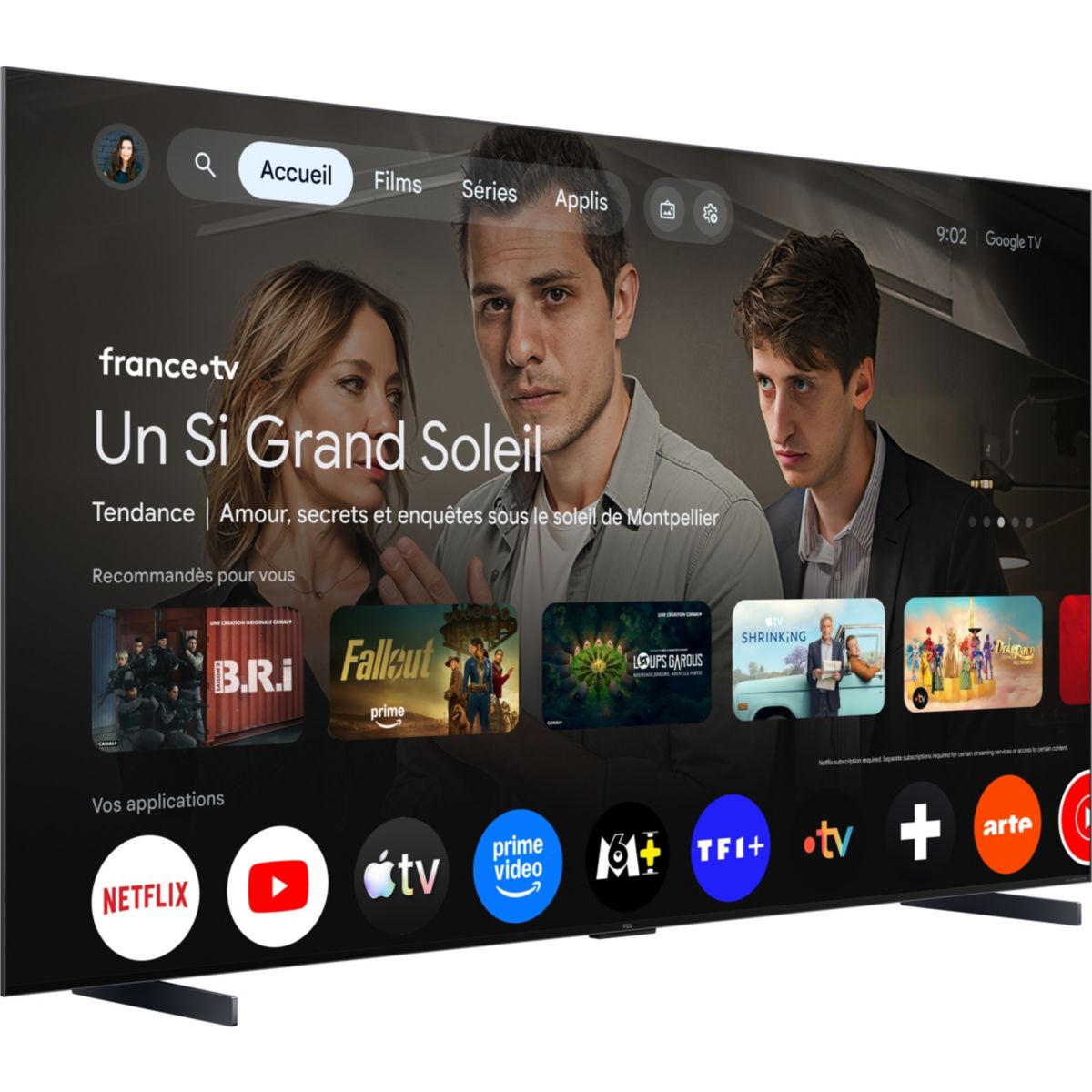 TV Mini LED 98C79L (2026) 98" (248 cm) noir, TCL