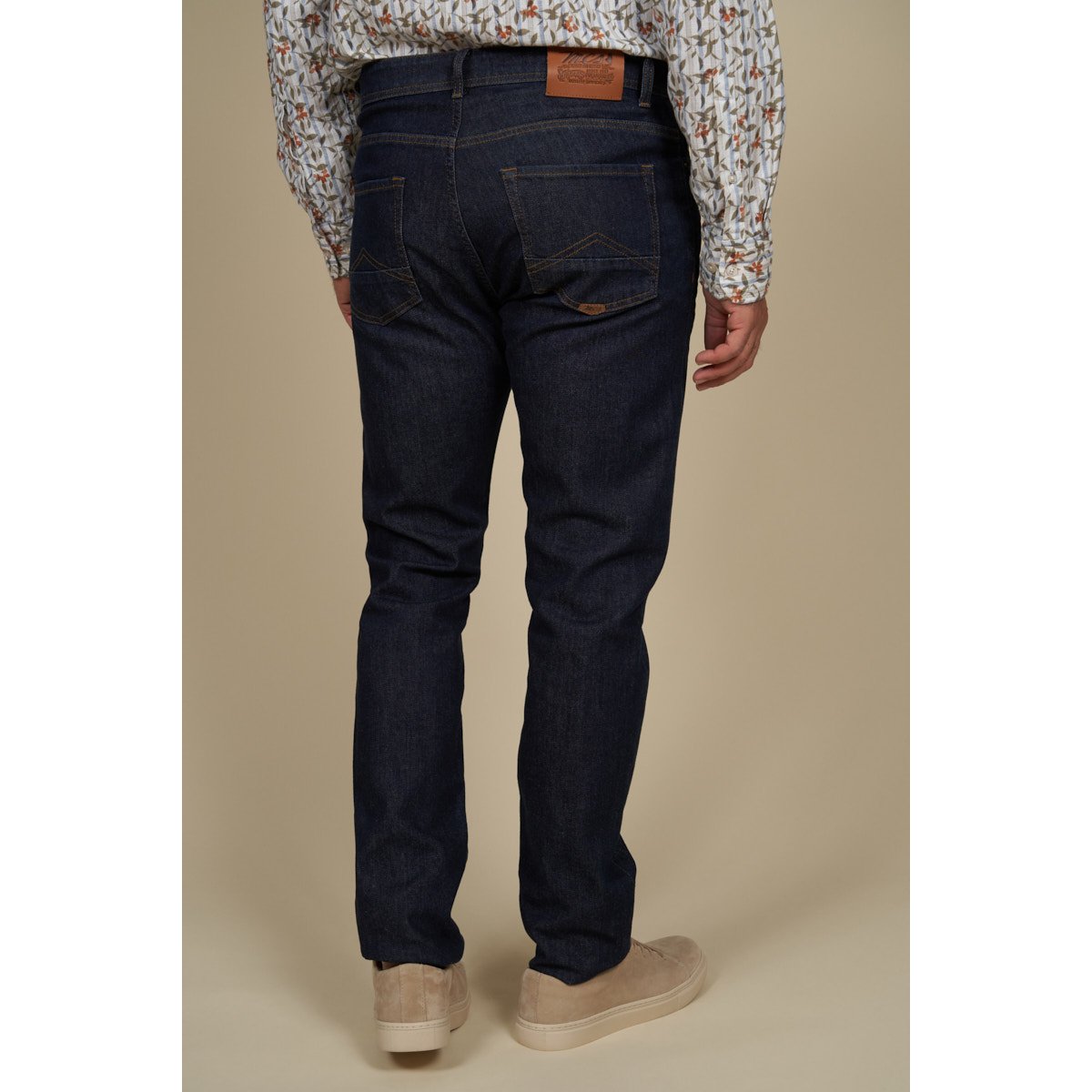 Jean léger regular tapered stretch bleu marine, MCS