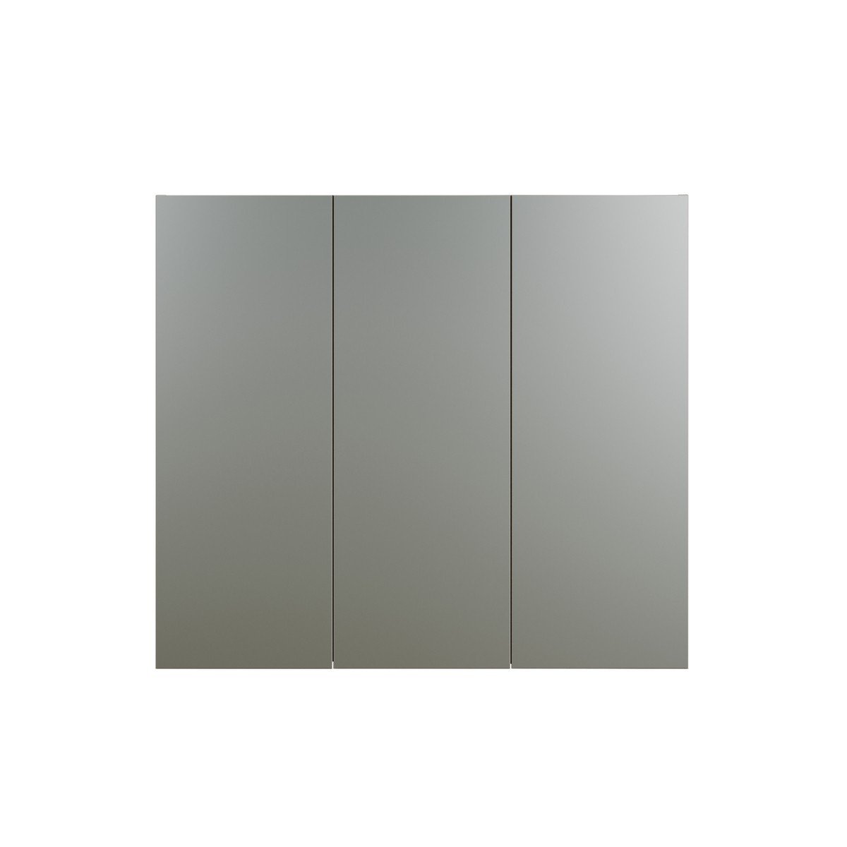 Armoire de toilette 3 portes miroir L90 cm - PUREBLISS kashmir gris perle, CALICOSY