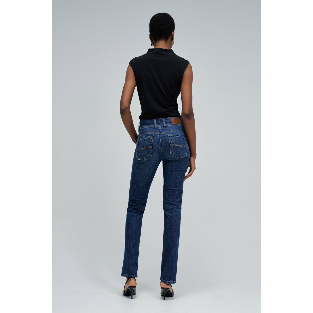 JEAN SECRET PUSH IN SLIM bleu foncé, SALSA JEANS