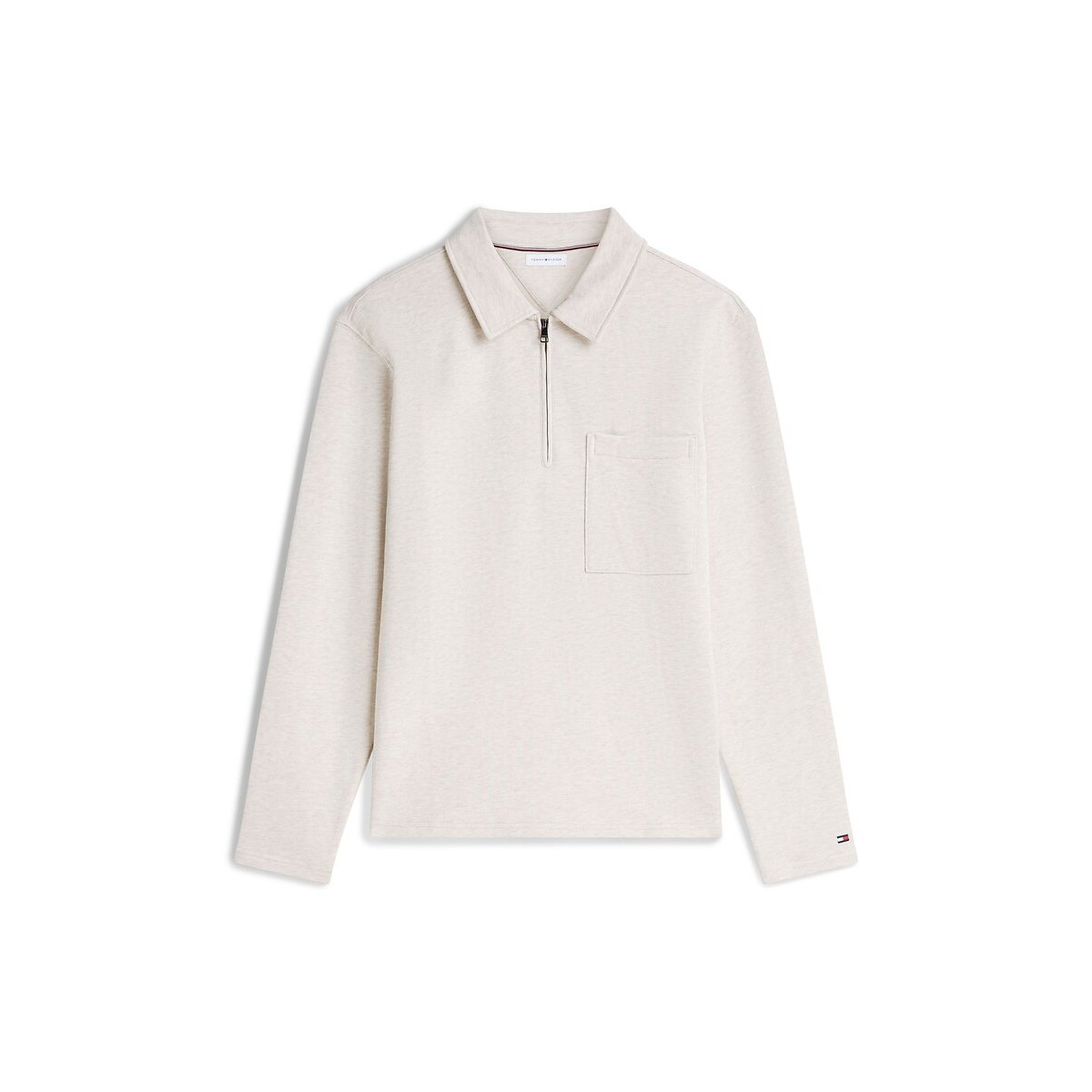 Sweat demi-zippé Essential avoine, TOMMY HILFIGER