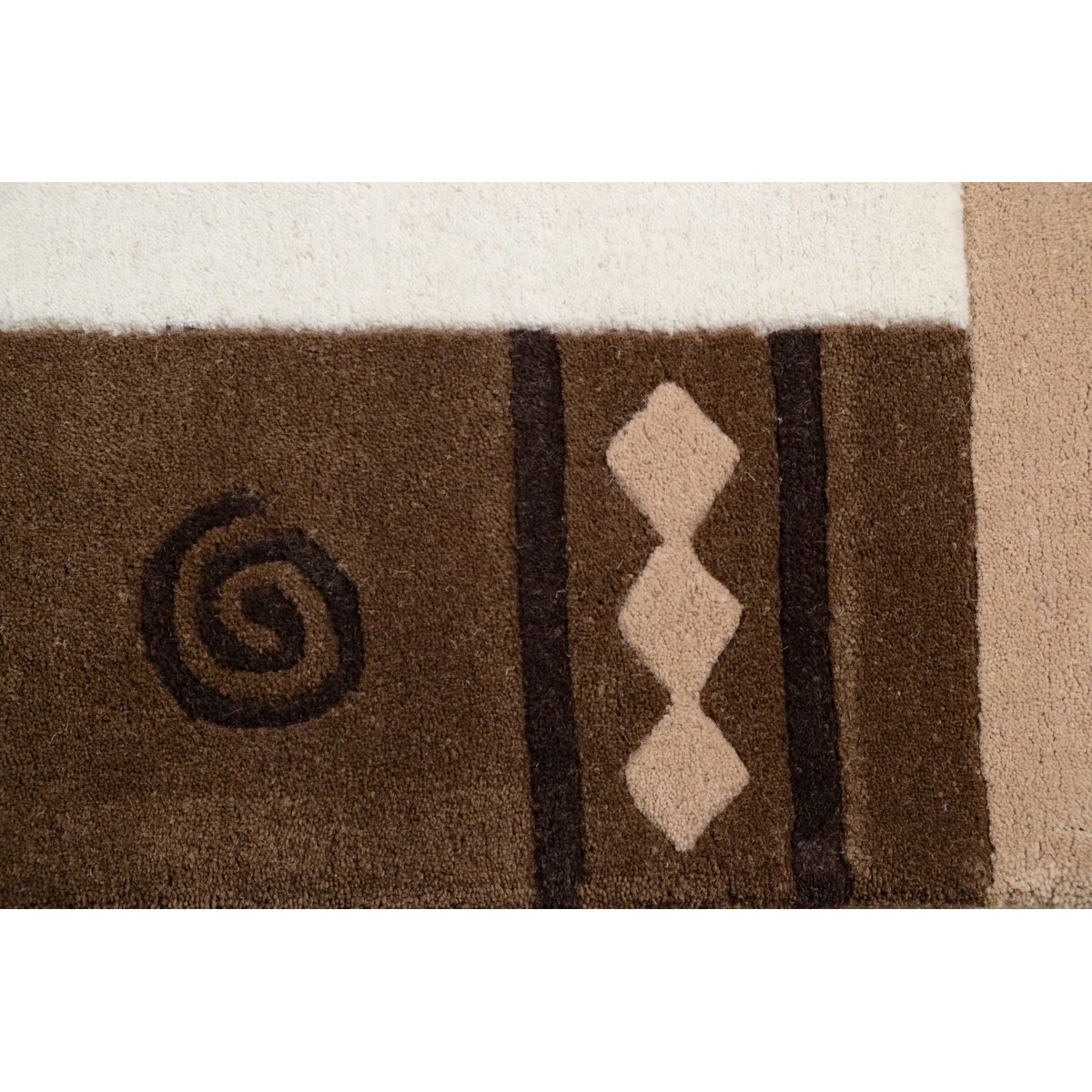 Tapis gabbeh Ambadi descente de lit lot de 3 terracotta, THEKO