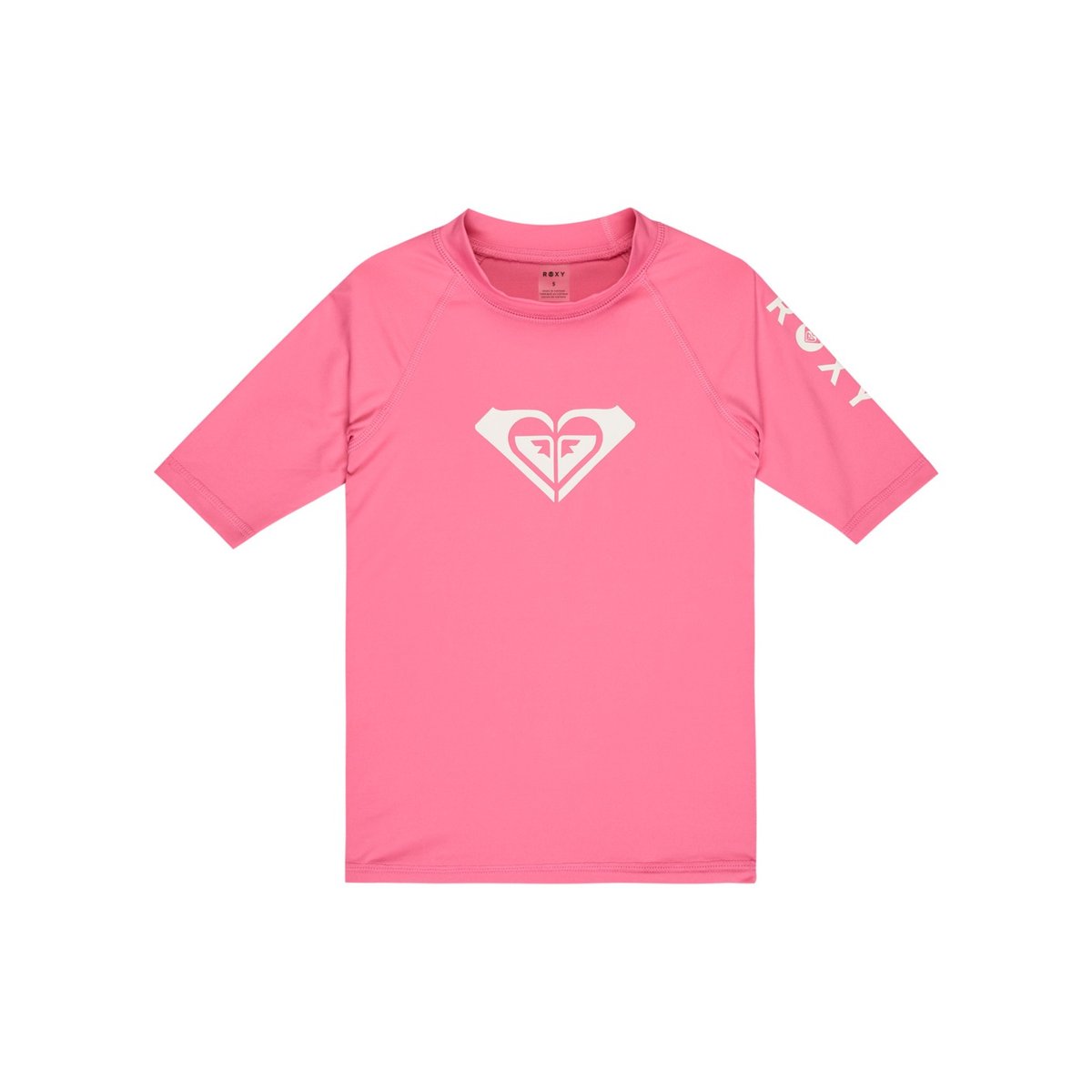 Lycra manches courtes WHOLE HEARTED. rose sangria sunset, ROXY