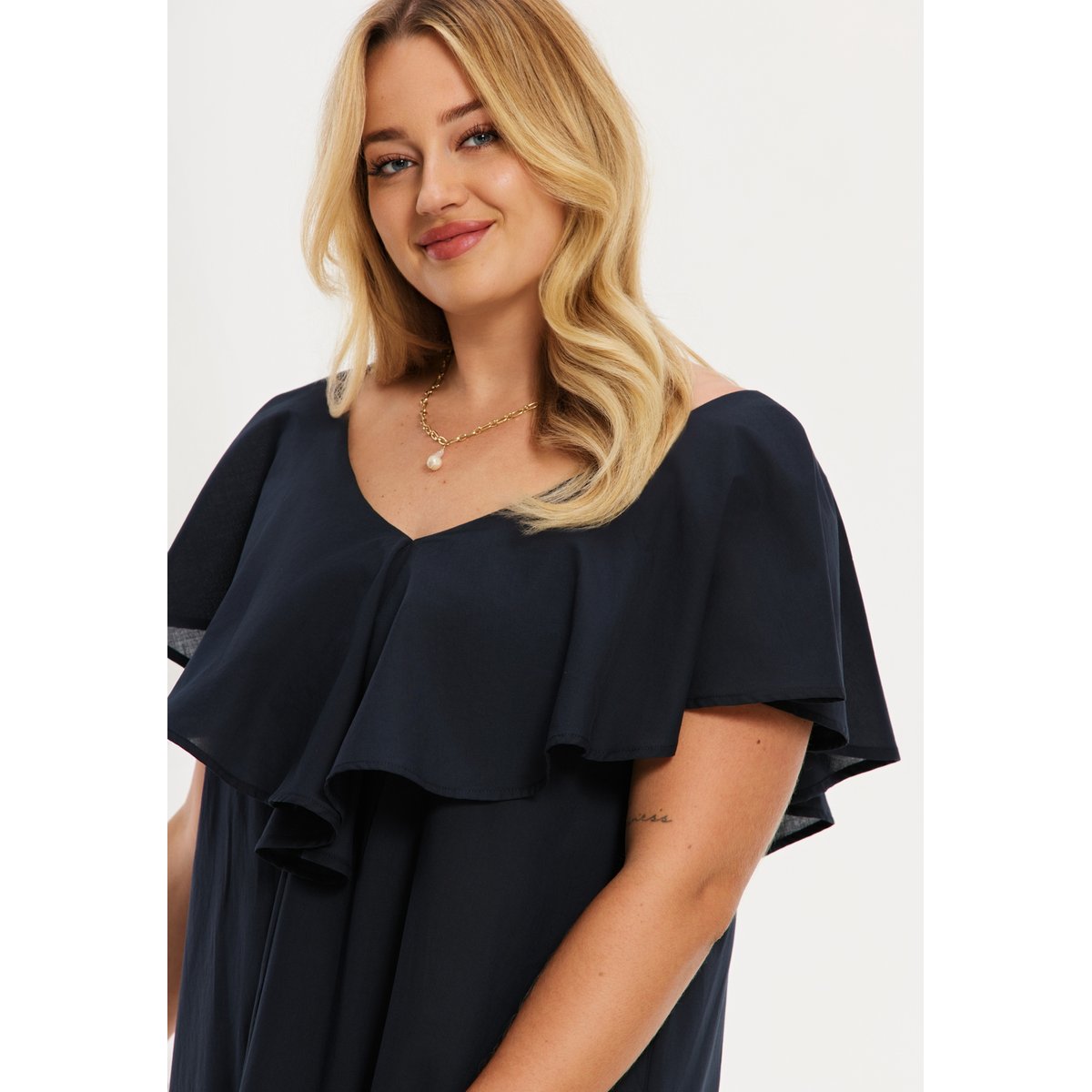Robe sans manches bleu, YOEK