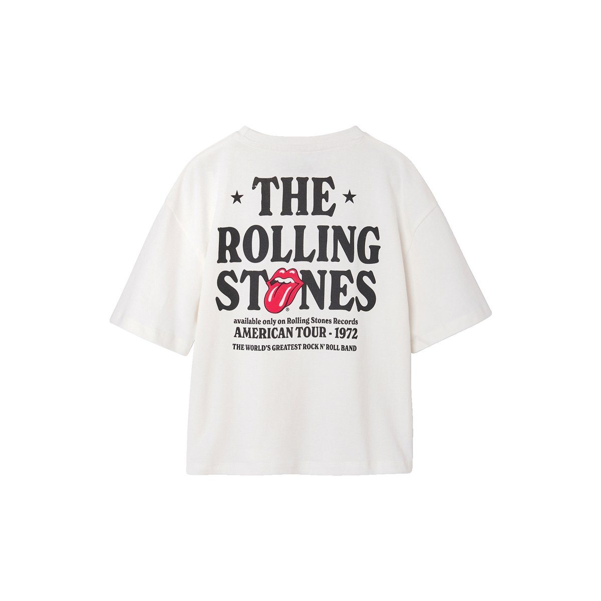 T-shirt Rolling Stones écru, VERTBAUDET