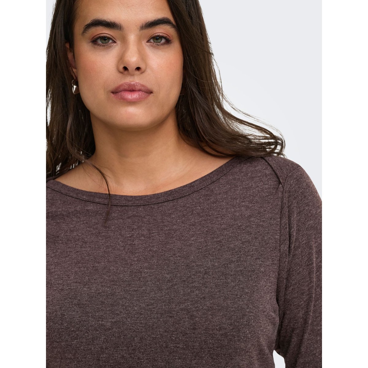 Top marron - coffee bean 1, ONLY CARMAKOMA