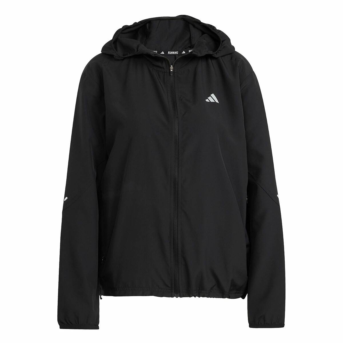 Veste à capuche de running noir, adidas Performance