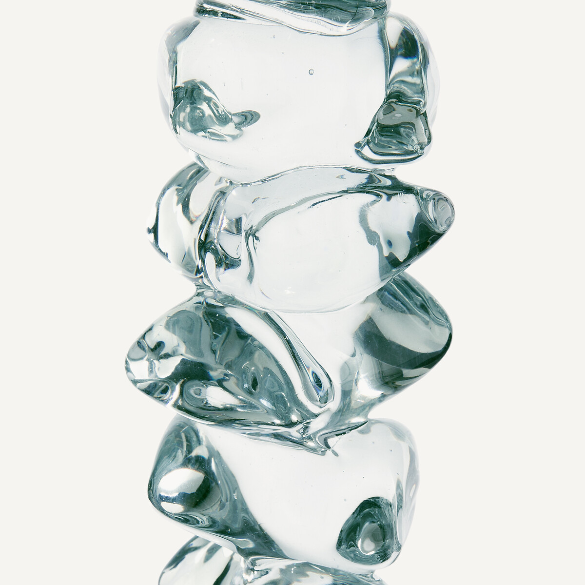 Bougeoir en verre transparent, H29,5 cm, Qimera transparent, AM.PM