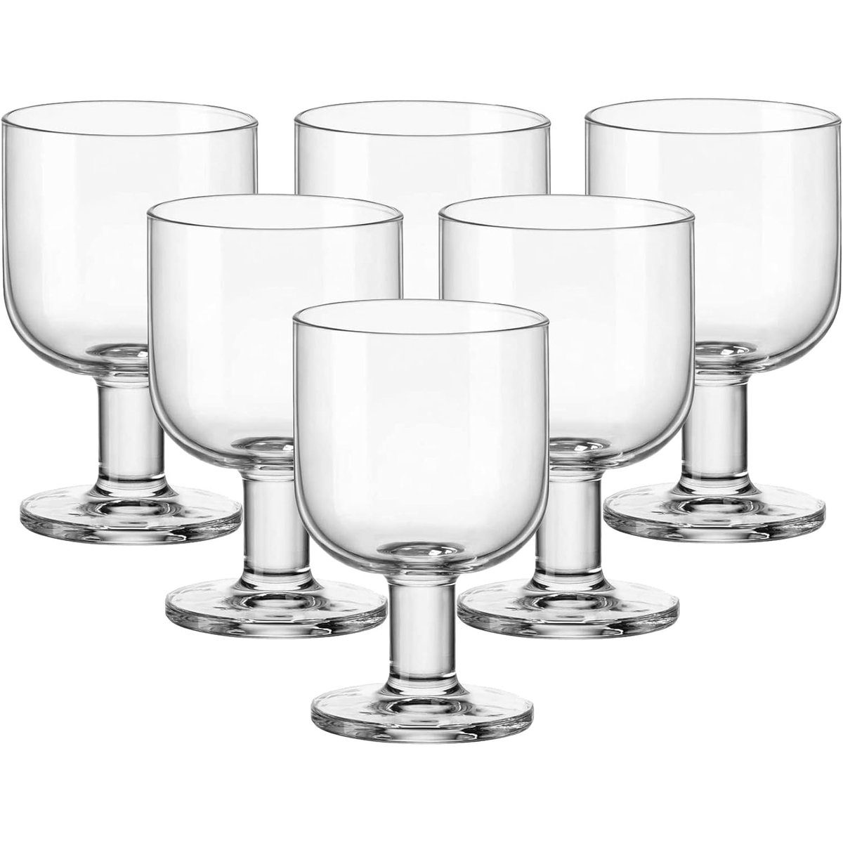 Lot de 6 verres à vin blanc, HOSTERIA transparent, BORMIOLI ROCCO