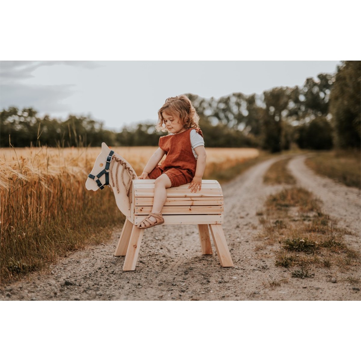Cheval de bois compact beige, SMALL FOOT COMPANY