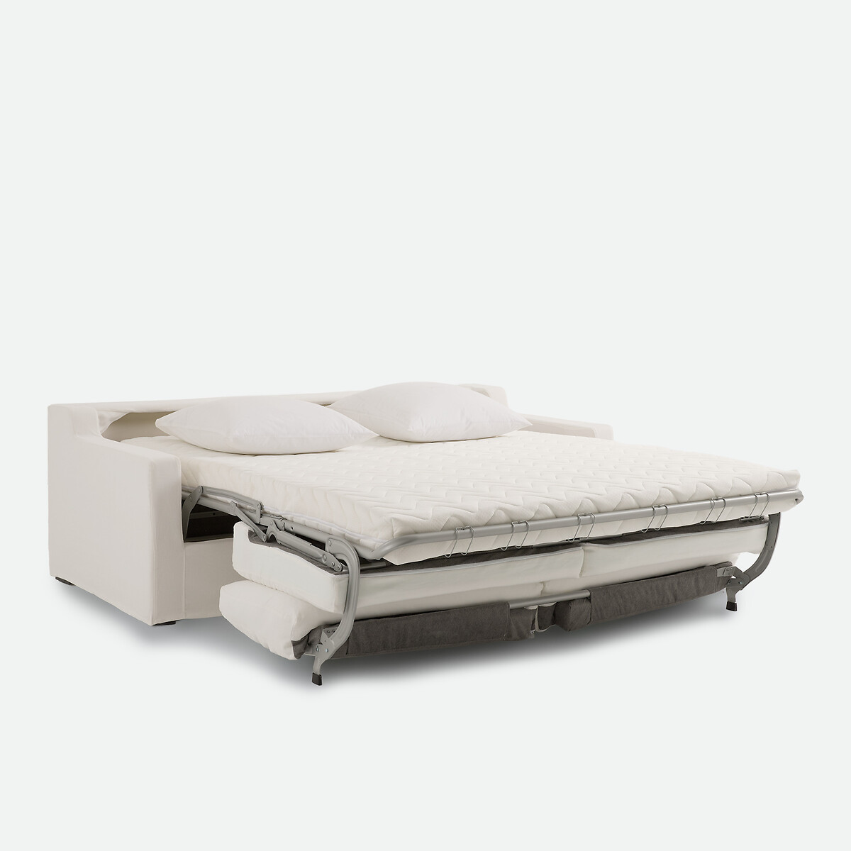 Canapé convertible déhoussable, 2, 3 ou 4 places, en coton et lin, LINETTO ecru, LA REDOUTE INTERIEURS