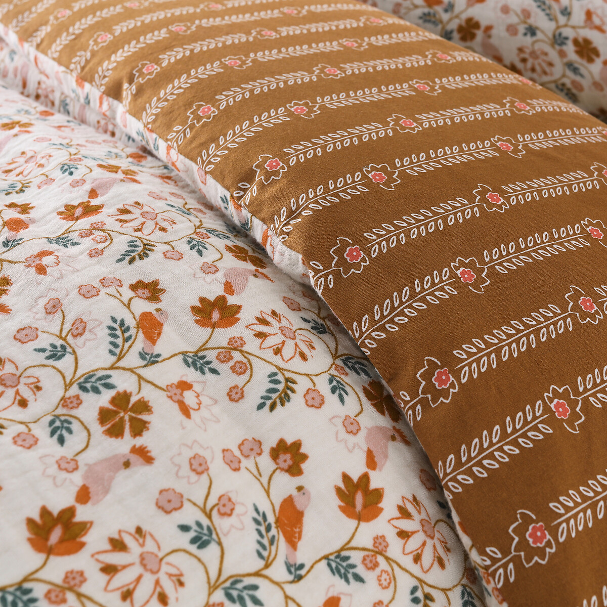 Nitti Child's Duvet Cover in Muslin/Washed Cotton ecru/caramel, LA REDOUTE INTERIEURS