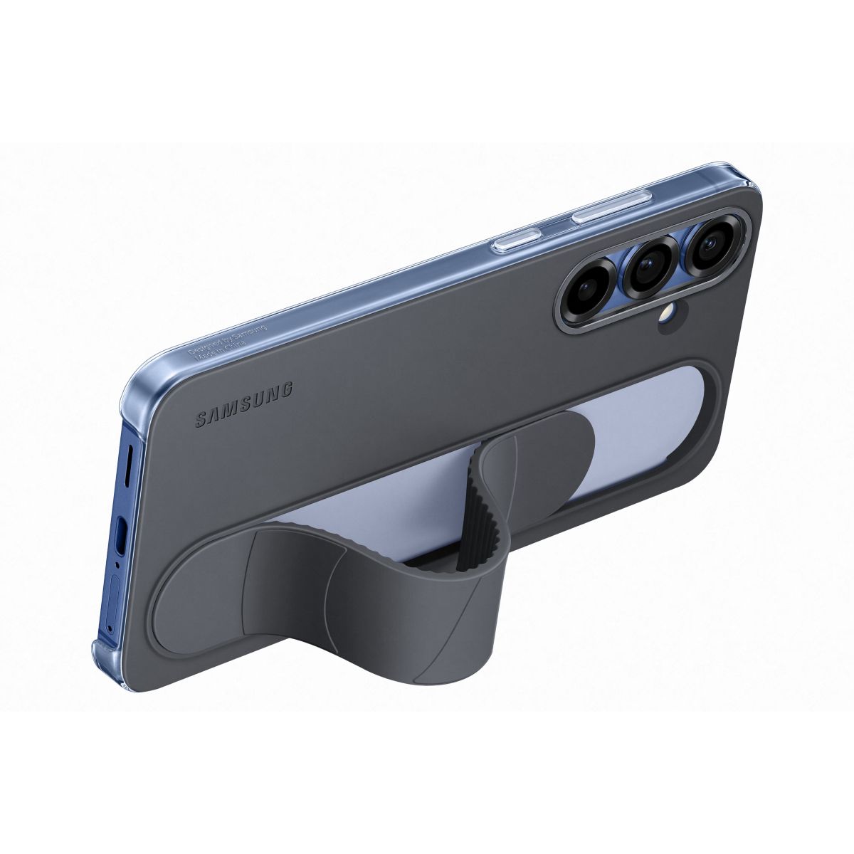 Coque Galaxy S25+ avec lanière Noir couleur unique, SAMSUNG