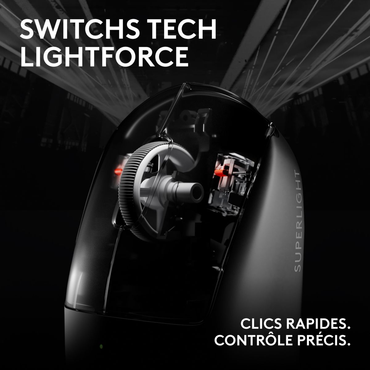 Souris Gamer Sans Fil Pro X superlight 2 compact Magenta couleur unique, LOGITECH