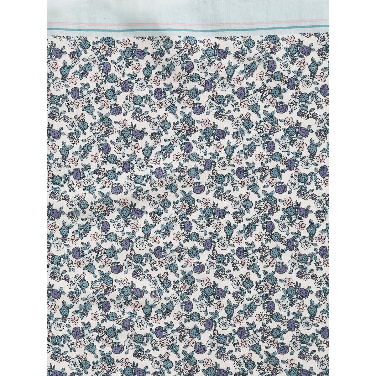 Foulard imprimé fleurs vert, VERTBAUDET