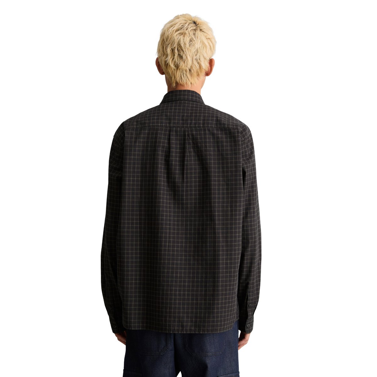 Chemise coupe classique en popeline de coton bio à carreaux bleu, MARC O’POLO DENIM