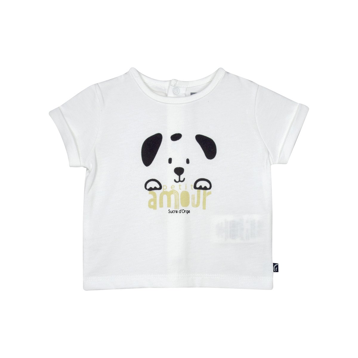 Ensemble t-shirt + short rocky blanc, SUCRE D'ORGE