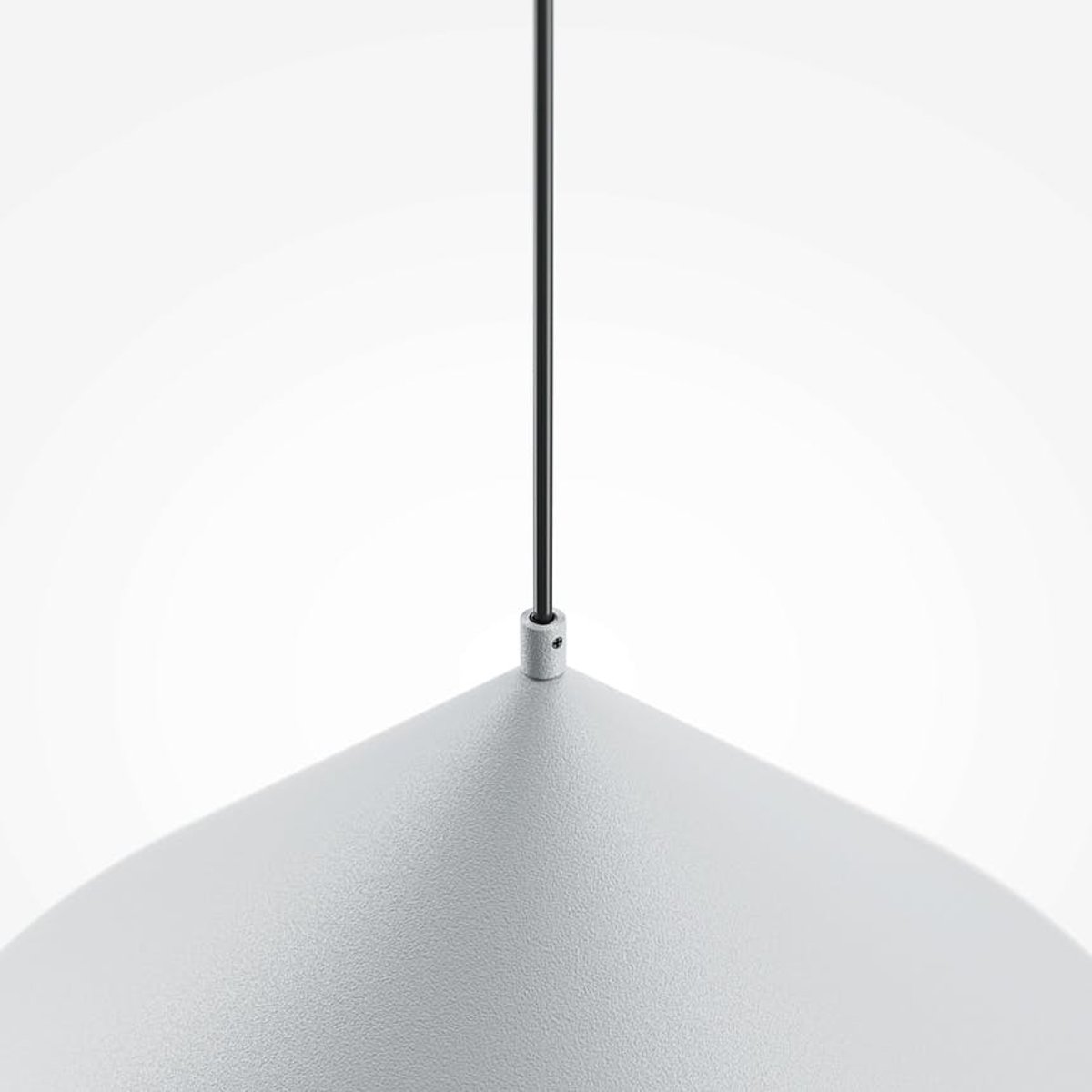 Suspension de cuisine cône en métal FLORA gris, PIER IMPORT