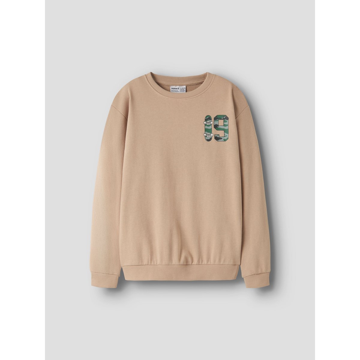 Sweat-Shirt gris - sesame, NAME IT