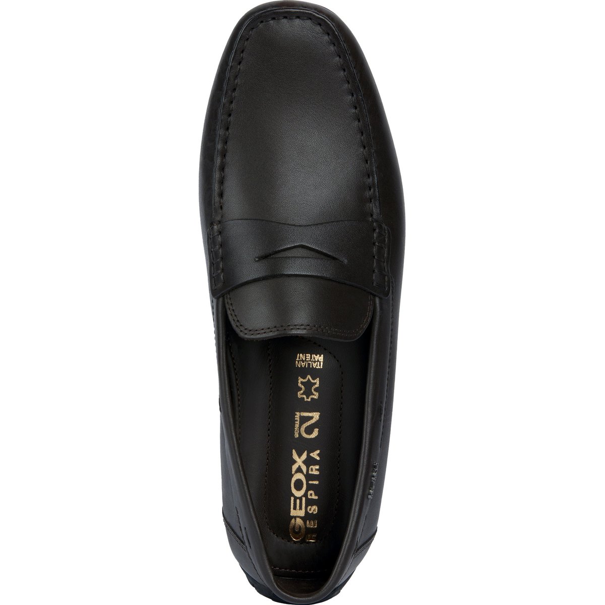 Mocassins U MONER W 2FIT brun foncé, GEOX