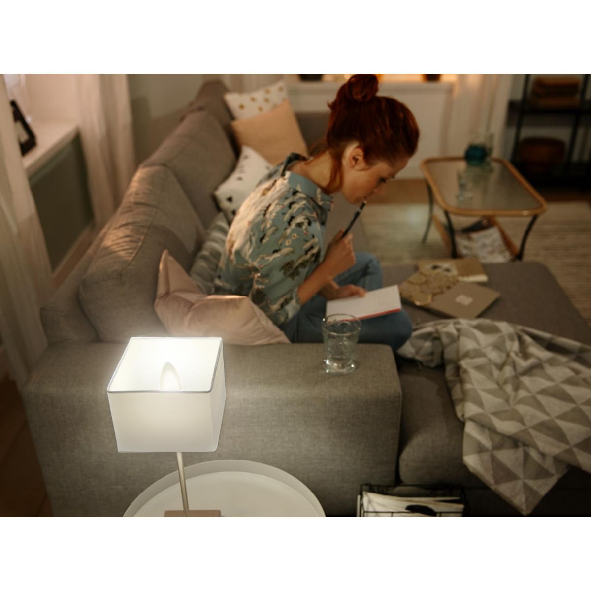 Ampoule LED connectée E14 White Flamme pack de 2 coloris unique, PHILIPS HUE