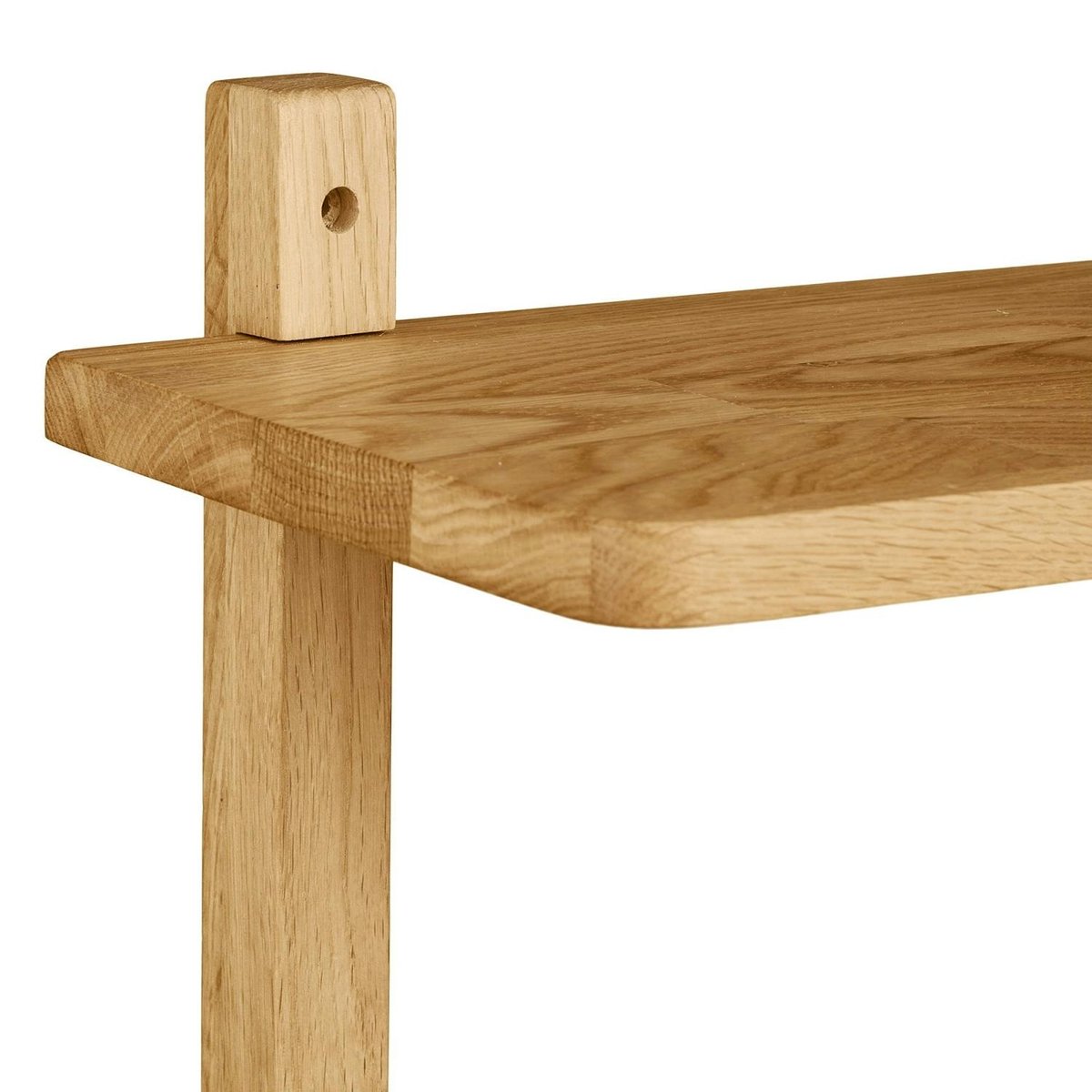Etagère murale en chêne 3 plateaux 75 cm VARDE bois naturel, PIER IMPORT