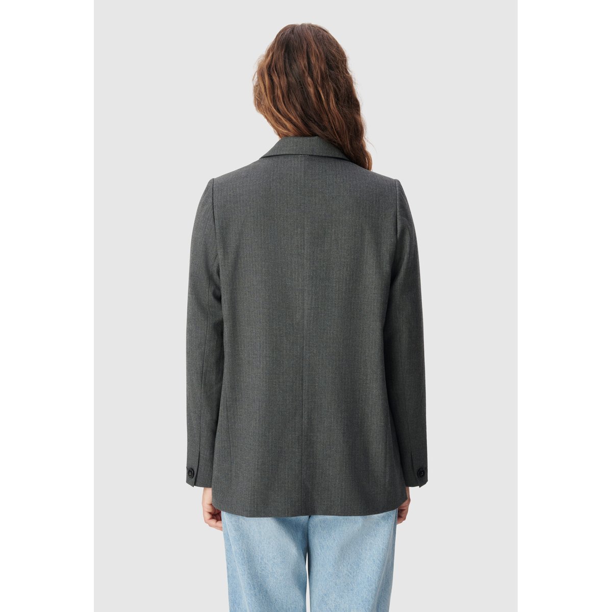 Veste de tailleur fines rayures gris anthracite, IKKS
