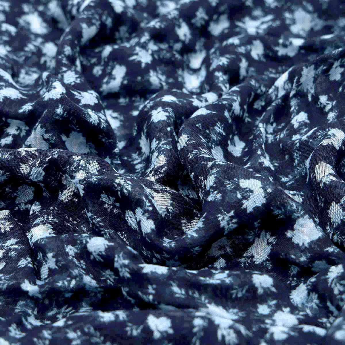 Foulard Gladys bleu marine, MISE AU GREEN