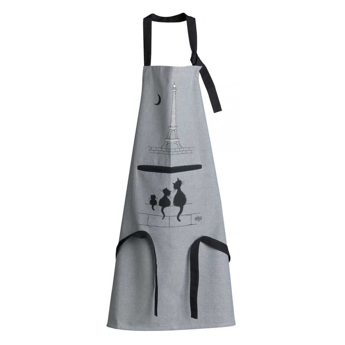 Tablier de cuisine Dubout Chats gris, WINKLER