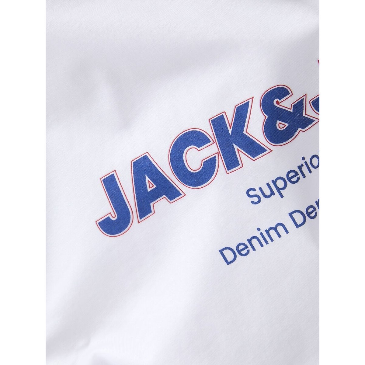 T-shirt met korte mouwen en ronde hals, JABBO wit, JACK & JONES