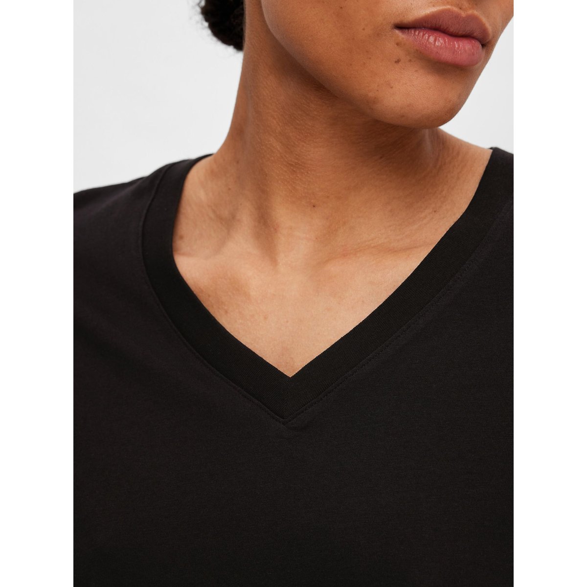 T-Shirt noir - black, SELECTED
