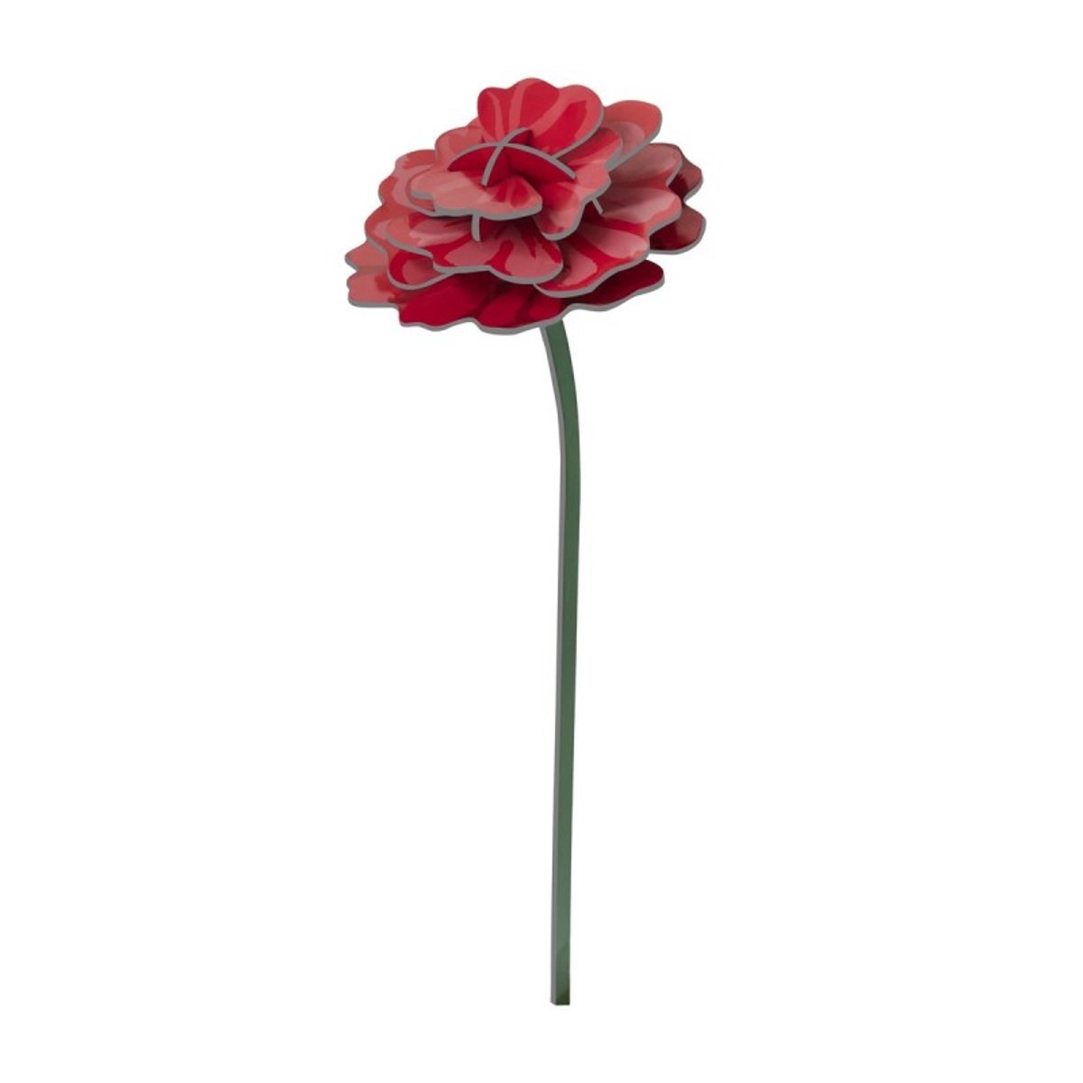 Fleur décorative carton rose rouge, STUDIO ROOF