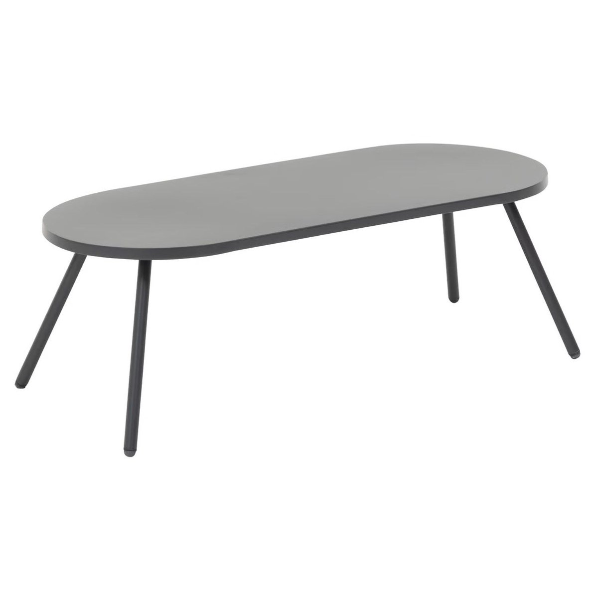 Salon de jardin 4 places corde tressée coussins capitonnés PAOPAO gris graphite, HESPERIDE