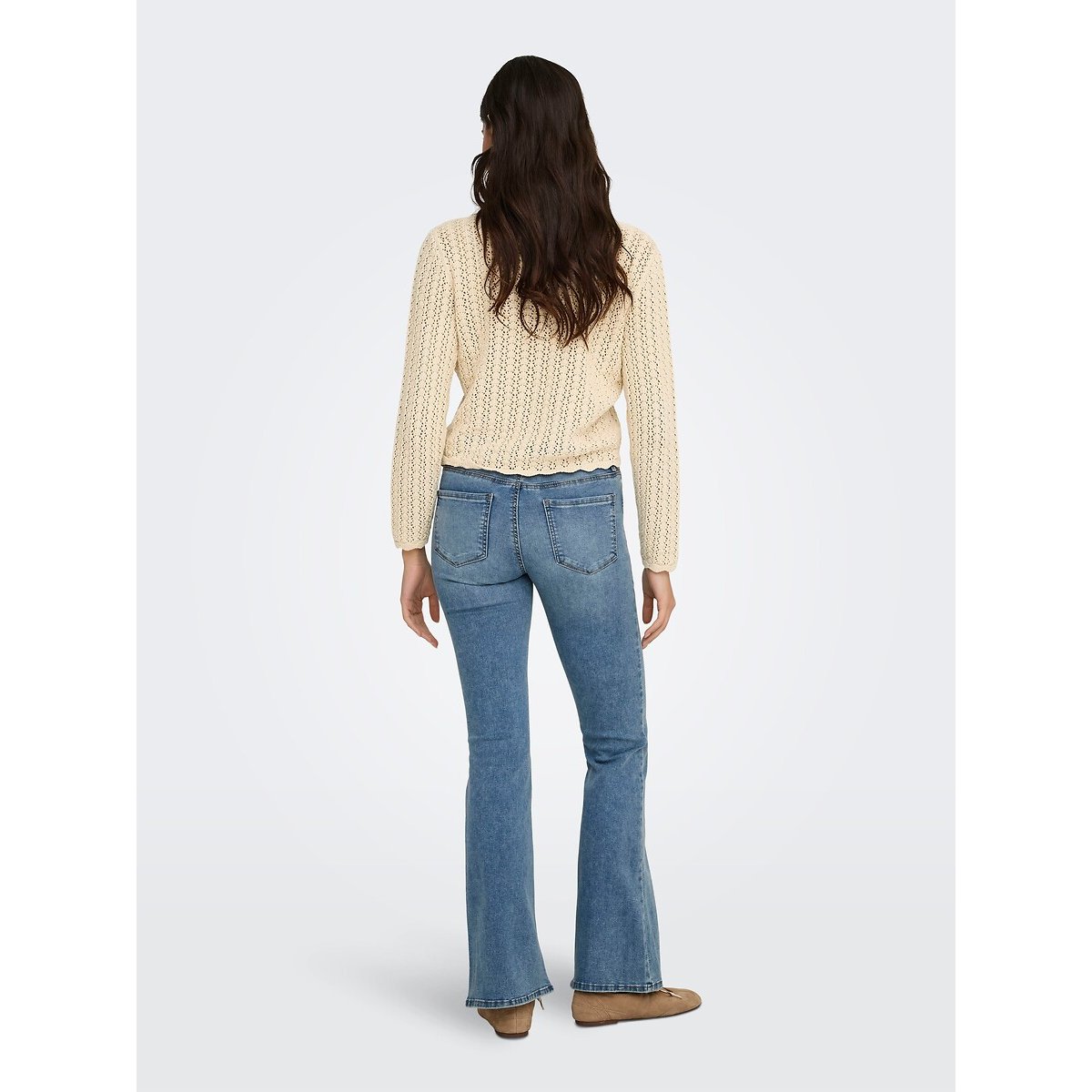 Gehaakt vest beige   , JDY