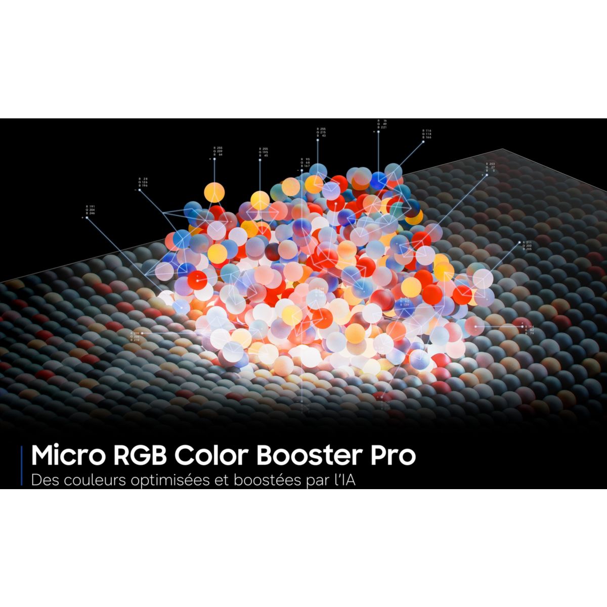 TV RGB TMR65R95H (2026) 65" (163 cm) 4K - Smart TV IA, anti-reflet, Micro RGB (couleurs ultra-détaillées) couleur unique, SAMSUNG