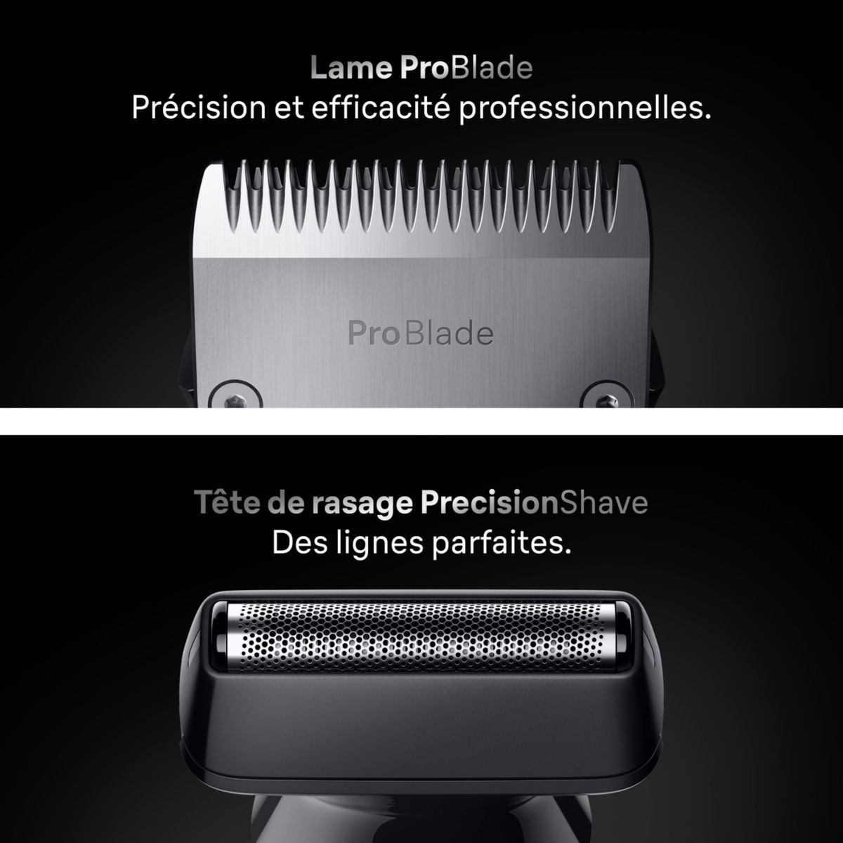 Tondeuse multi usages AIO7560, 14 hauteurs de coupe, précision 0,5 mm, autonomie 120 mn couleur unique, BRAUN