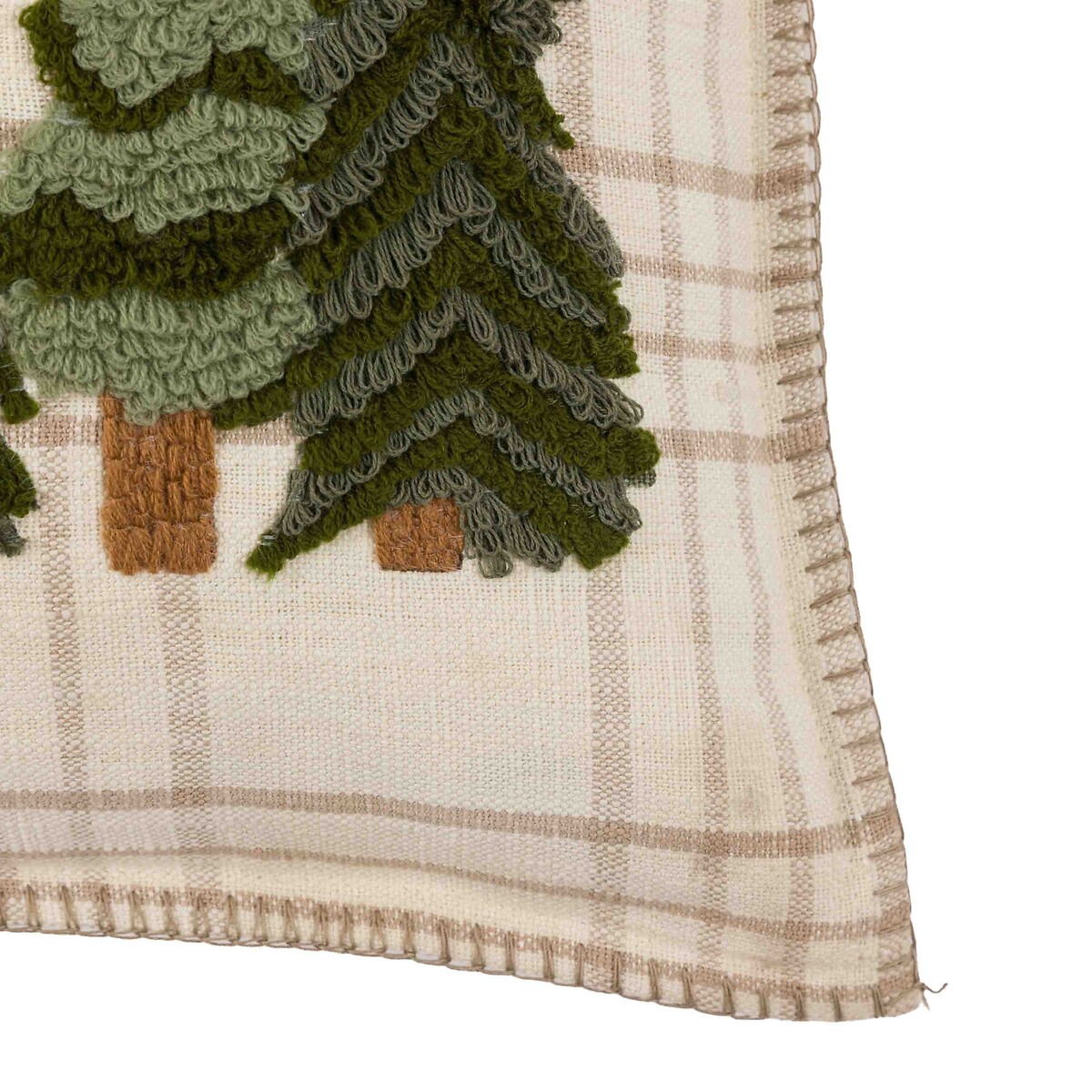Woodland Merry Christmas Trees Cushion natural, ÉDITÉ