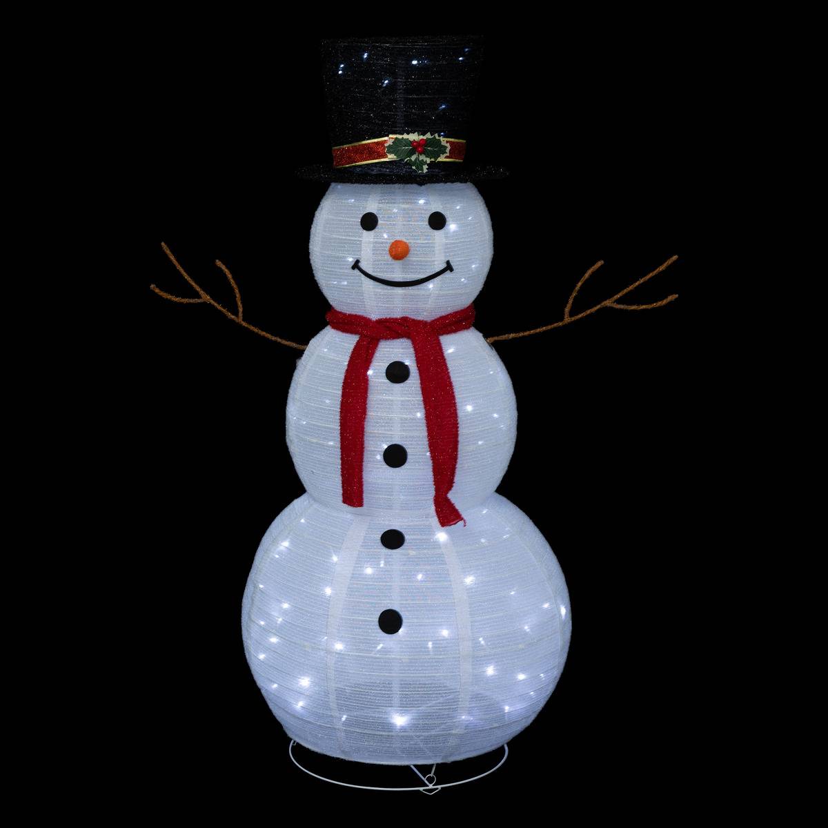 Décoration d'extérieur pingouin H180cm 200 LED blanc chaud à transfo blanc, FEERIC LIGHTS & CHRISTMAS