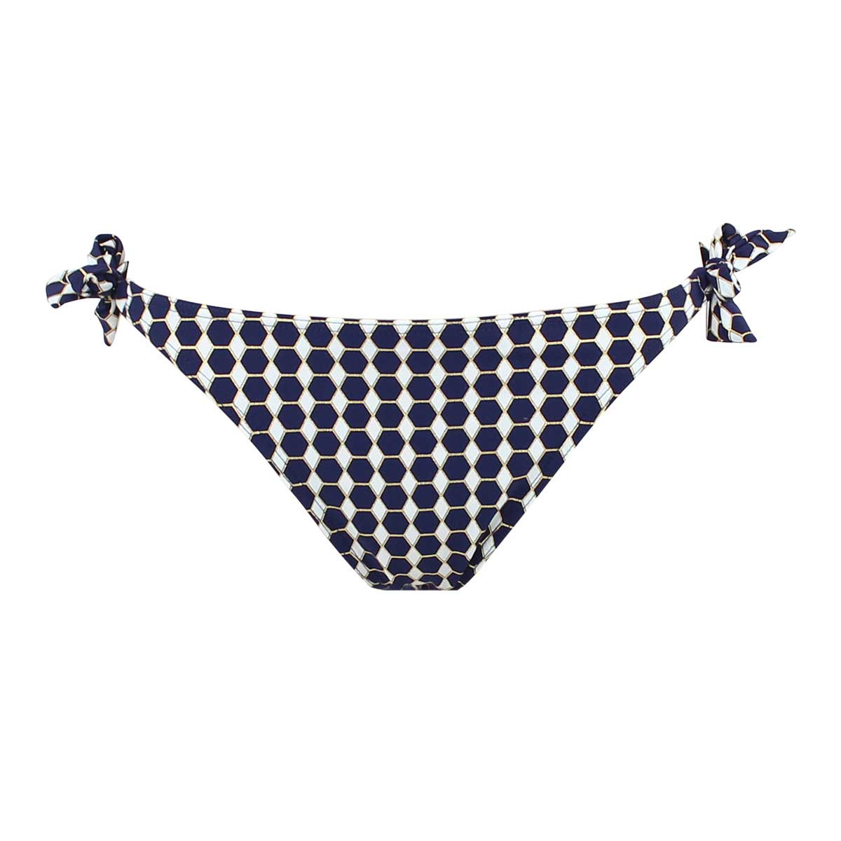 Bas de maillot de bain brésilien réglable BRASILIA marine, JANINE ROBIN