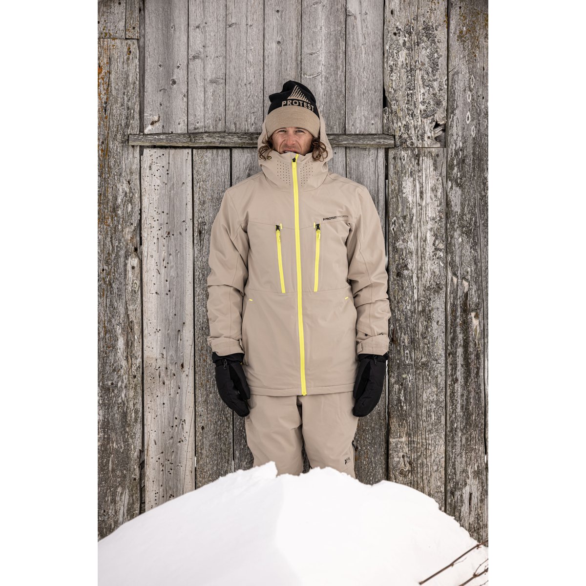 Veste de ski et de snowboard PRTTIMOTHY bamboobeige, PROTEST