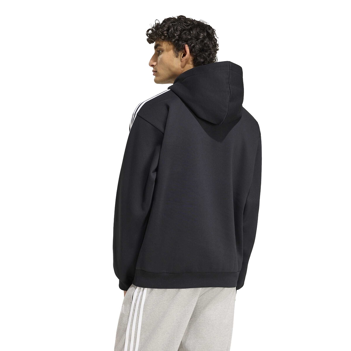 Sweat à capuche, ESSENTIALS noir, ADIDAS SPORTSWEAR