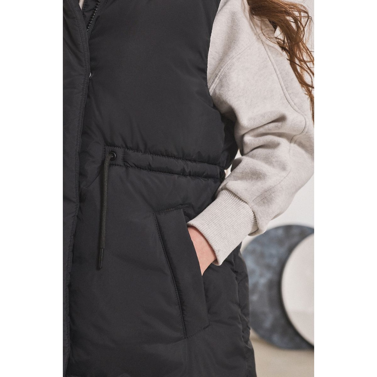 Veste sans manches matelassée noir, NEXT
